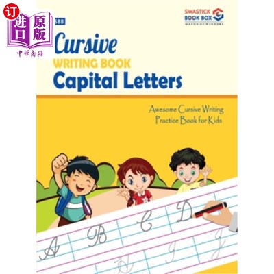 海外直订SBB Cursive Writing Capital Letter 草书书写大写字母