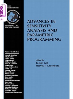海外直订Advances in Sensitivity Analysis and Parametric Programming 灵敏度分析和参数化编程的进展