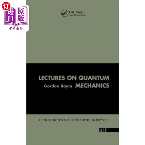 海外直订Lectures On Quantum Mechanics 量子力学讲座