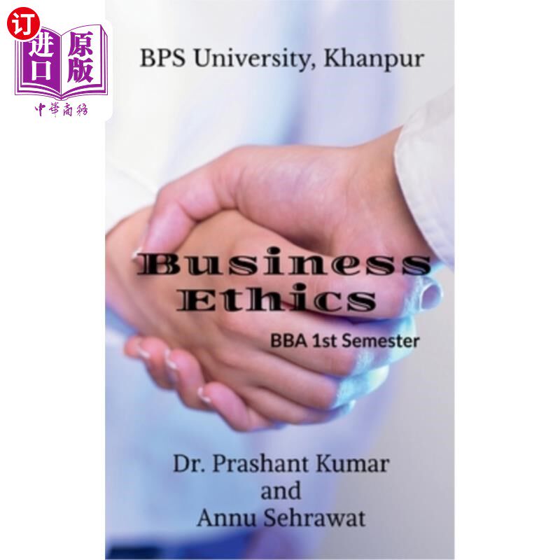 海外直订Business Ethics: For B.B.A. (3rd Semester) of Bhagat Phool Singh Women's Univers 商业道德:坎普尔Bh