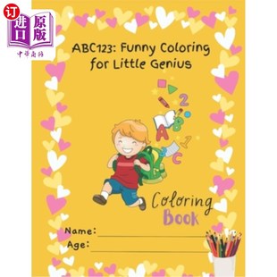 for Coloring Little Genius 小天才着色 海外直订Abc123 Abc123：有趣 Funny