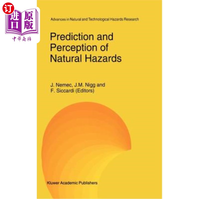 海外直订Prediction and Perception of Natural Hazards 自然灾害的预测和感知