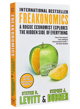魔鬼经济学 Freakonomics 英文原版 Steven D Levitt 经济管理读物【中商原版】