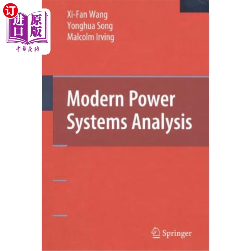 海外直订Modern Power Systems Analysis 现代电力系统分析