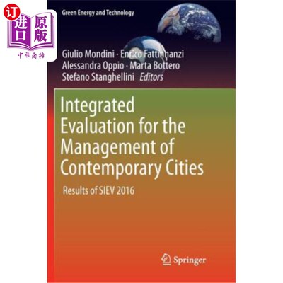 海外直订Integrated Evaluation for the Management of Contemporary Cities: Results of Siev 现代城市管理综合评价:Siev