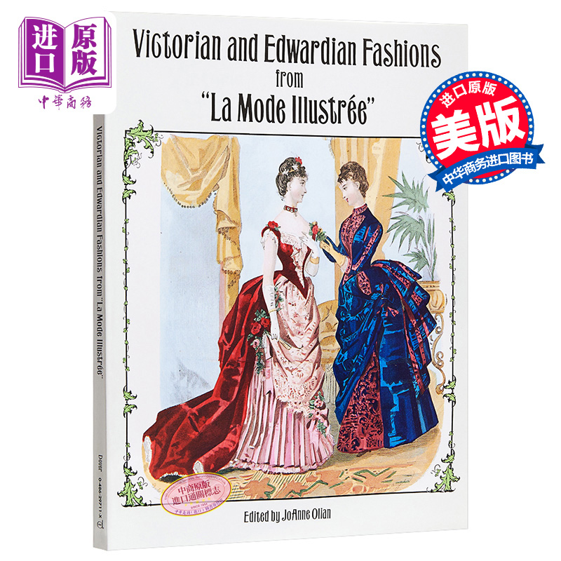 Victorian and Edwardian Fashions  维多利亚与爱德华时代服装款式 进口艺术 艺术设计 【中商原版】