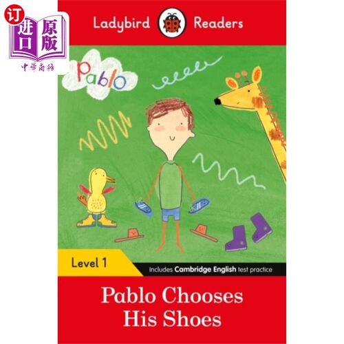 海外直订Ladybird Readers Level 1 - Pablo - Pablo Chooses... 瓢虫读者1级-巴勃罗-巴勃罗选择他的鞋子(ELT分级读者)