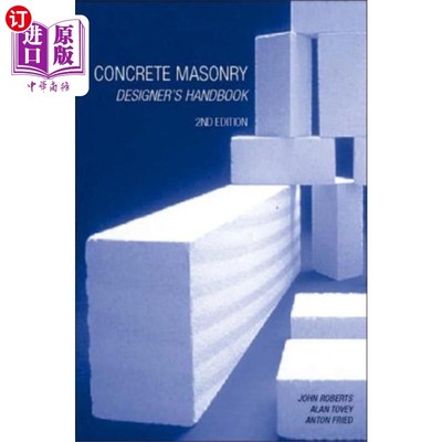 海外直订Concrete Masonry Designer's Handbook 混凝土砌体设计师手册