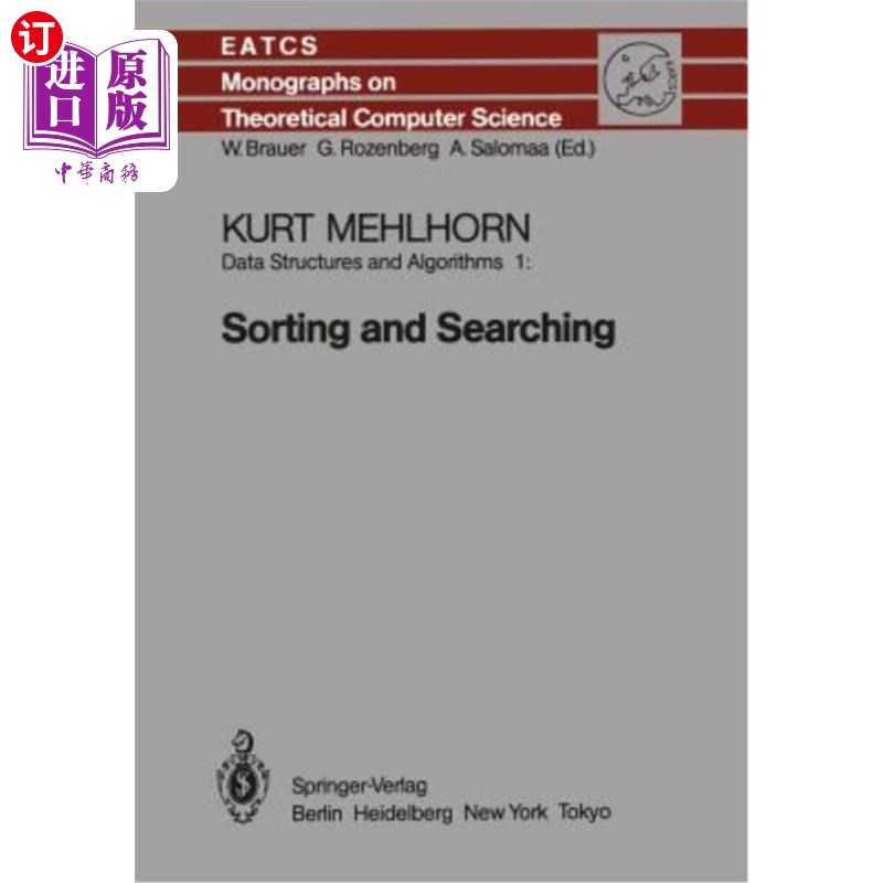 海外直订Data Structures and Algorithms 1: Sorting and Searching 数据结构和算法1:排序和搜索