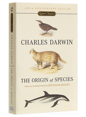 物种起源 达尔文进化论 英文原版 The Origin of Species Signet Classics
