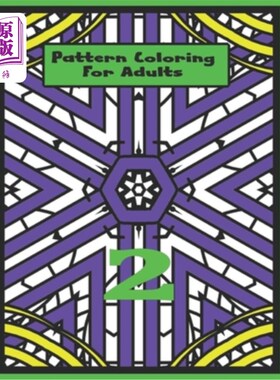 海外直订Pattern Coloring For Adults Vol.2 成人图案着色2卷