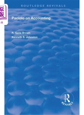 海外直订Paciolo on Accounting 会计帕西奥洛