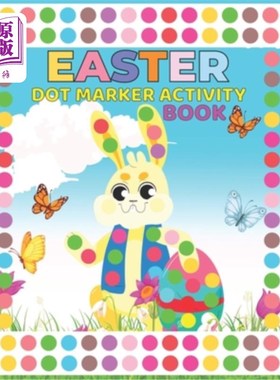 海外直订Easter Dot Marker Activity Boo: Fun Toddler and Preschool Kids Paint 复活标记活动Boo:有趣的幼儿和学龄前
