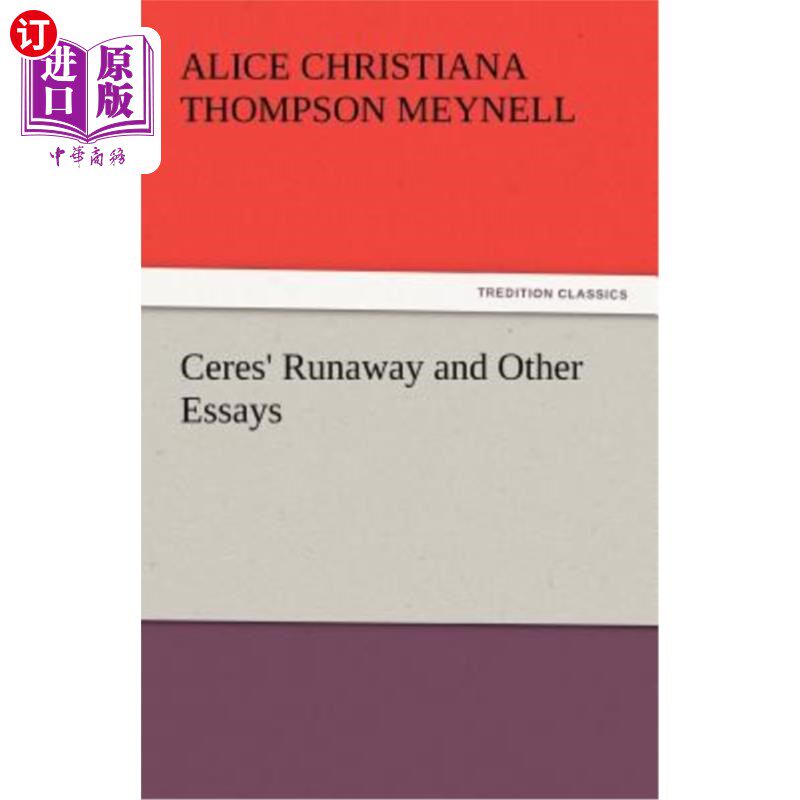 海外直订Ceres' Runaway and Other Essays 谷神星的逃亡和其他散文
