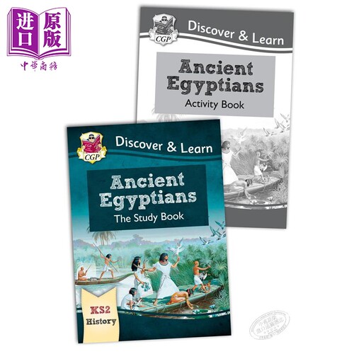 现货 英国CGP小学历史探索与学习系列2册 含练习 KS2 Discover & Learn History:Ancient Egyptians 古埃及人 7-10岁【中商原版】