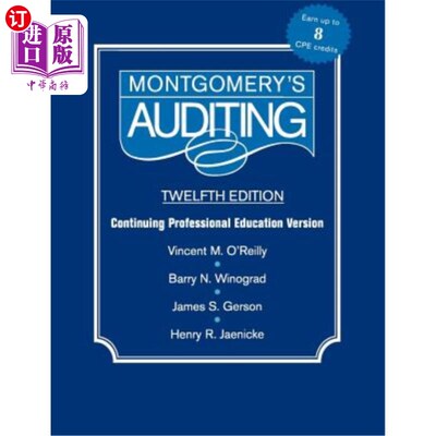 海外直订Montgomery Auditing Continuing Professional Education 蒙哥马利审计继续专业教育