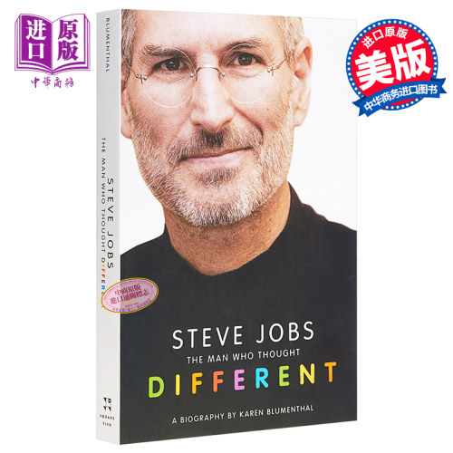 乔布斯传 美版平装 英文原版 Steve Jobs The Man Who Thought Different 可搭 埃隆马斯克传 源代码比尔盖茨传 李飞飞传