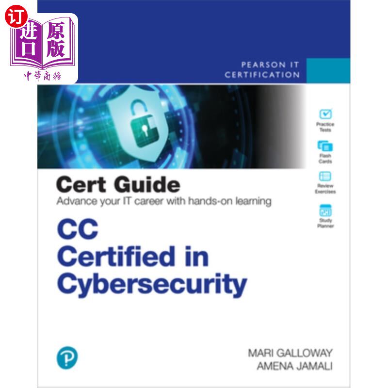 海外直订CC Certified in Cybersecurity Cert Guide CC安全证书认证指南