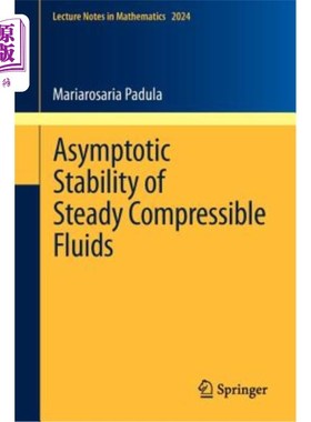 海外直订Asymptotic Stability of Steady Compressible Fluids 稳定可压缩流体的渐近稳定性
