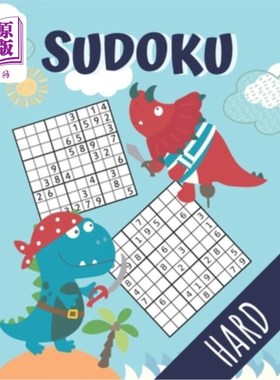 海外直订Hard Sudoku: Large print Sudoku, 100 hard puzzles and answers, a perfect gift fo 难数独:大型印刷数独，100个