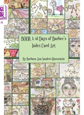 海外直订Book 1: 61 Days of Barbee's Index Card Art 第一册：61天的芭比索引卡艺术