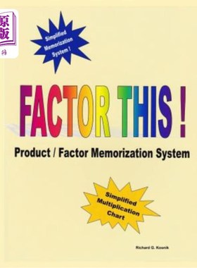 海外直订Factor This !: Product / Factor Memorization System 考虑到这一点！：产品/要素记忆系统