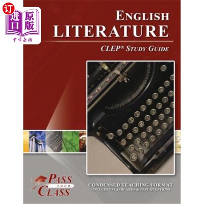 海外直订English Literature CLEP Test Study Guide 英语文学谱号测验学习指南