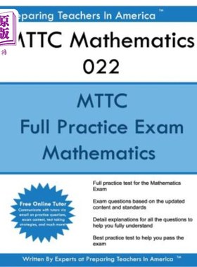 海外直订Mttc Mathematics 022: Mttc Math Michigan Test for Teacher Certification Mttc数学022：教师资格Mttc数学密歇根