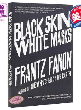 法农 黑皮肤 白面具 豆瓣高分 英文原版 Black Skin White Masks Frantz Fanon【中商原版】
