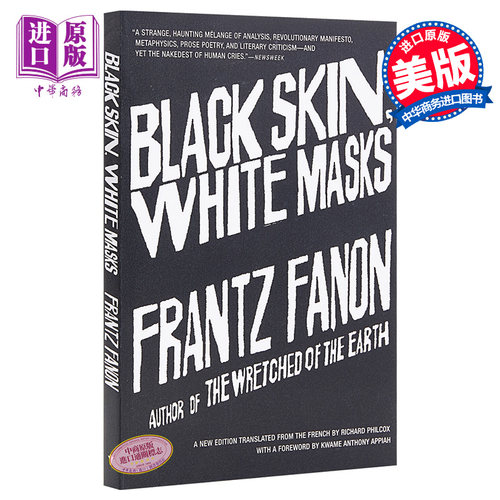 法农 黑皮肤 白面具 豆瓣高分 英文原版 Black Skin White Masks Frantz Fanon【中商原版】