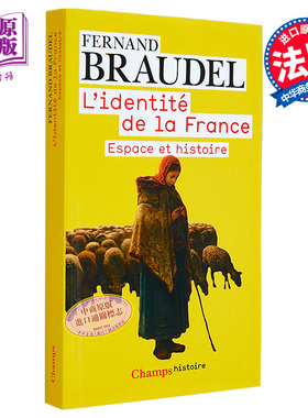 法国的身份 卷1 法文原版 LIdentite de la France Espace et histoire T1 Fernand Braudel 欧洲历史 【中商原版】