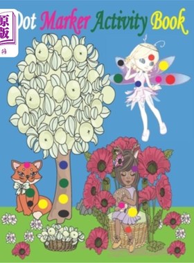 海外直订Dot Marker Activity Book: Fairy Dot Marker Activity book - Fairy Coloring Book f 点画活动书：精灵点画活动书