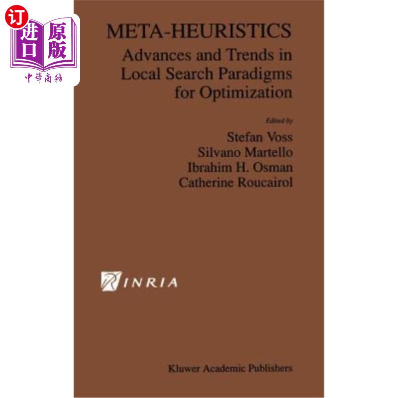 海外直订Meta-Heuristics: Advances and Trends in Local Search Paradigms for Optimization 元启发式:优化局部搜索范式