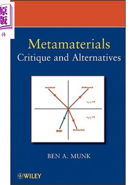 现货 间位材料 批判与替代物 Metamaterials  Critique And Alternatives 英文原版 Benedikt Munk【中商原版】wiley