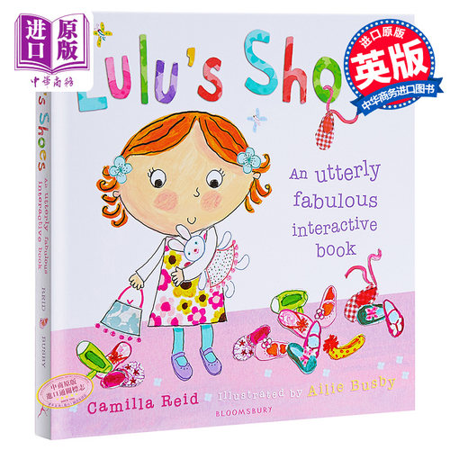 现货 【中商原版】露露的鞋子 英文原版 Lulu's Shoes 精装触摸操作书 幼儿启蒙