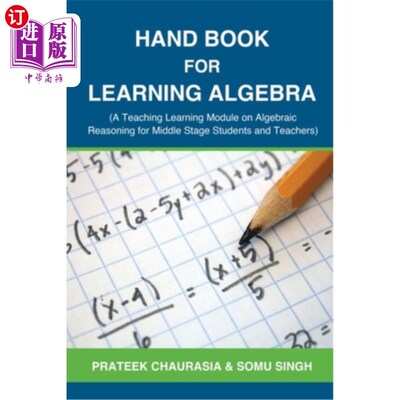 海外直订Hand Book for Learning Algebra: (A Teaching Learning Module on Algebraic Reasoni 《代数学习手册》（初中师生