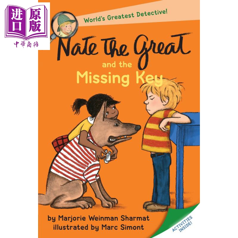 小侦探内特：丢失的钥匙 Nate the Great 儿童文学 桥梁书 章节书 7~12岁 英文原版 带插图儿童文学【中商原版】