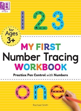 我的第一本数字描红练习册 用数字练习控笔 My First Number Tracing Workbook Practice Pen Control 英文原版【中商原版】