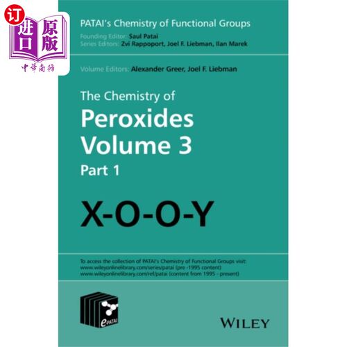 海外直订Chemistry of Peroxides, Volume 3 过氧化物化学，卷3