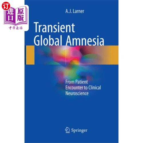 海外直订医药图书Transient Global Amnesia 短暂性全局遗忘