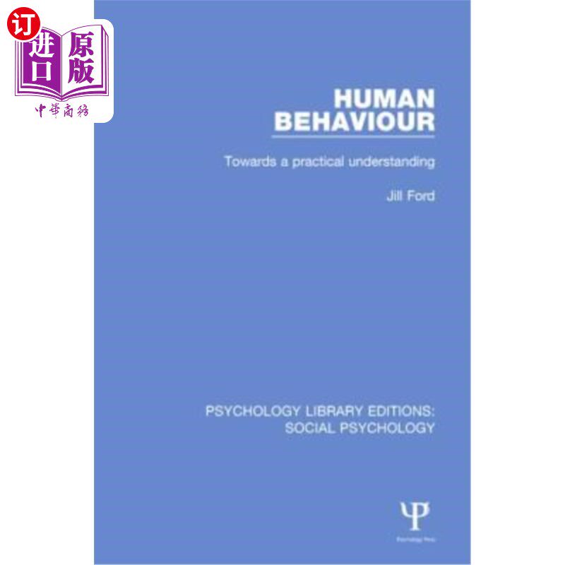 海外直订Human Behaviour: Towards a Practical Understanding 人类行为:走向实用的理解
