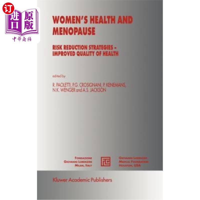 海外直订医药图书Women's Health and Menopause: Risk Reduction Strategies -- Improved Quality of H 《妇女健康和更年期