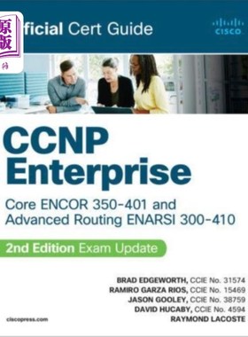 海外直订CCNP Enterprise Core ENCOR 350-401 and Advanced ... CCNP企业核心ENCOR 350-401和高级路由ENARSI 300-410官方证