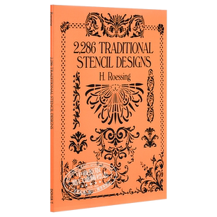 2,286 Traditional Stencil Designs 进口艺术 2286种传统模板设计【中商原版】