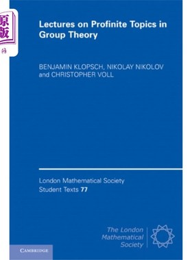 海外直订Lectures on Profinite Topics in Group Theory 群论专题讲座