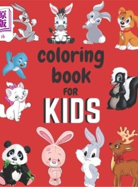 海外直订coloring book: book makes a nice gift for ages 4 to 8 years. ( 100 pages of colo 涂色书:适合4 -