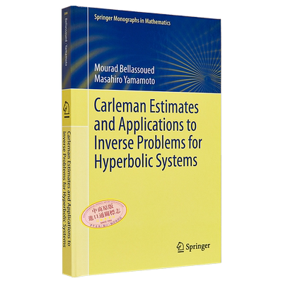 现货 卡尔曼估计与应用于双曲线系统的逆问题 英文原版 Carleman Estimates and Applications to Inverse【中商原版】