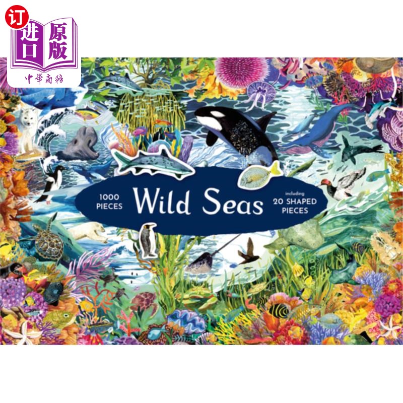 海外直订Wild Seas Jigsaw: Stories of Nature's Greatest Comebacks: 1000 Piece Jigsaw with 野生海洋拼图：大自然最伟大