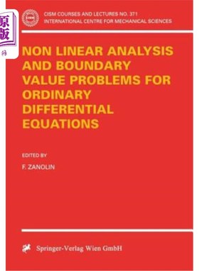 海外直订Non Linear Analysis and Boundary Value Problems for Ordinary Differential Equati 常微分方程的非线性分析与边