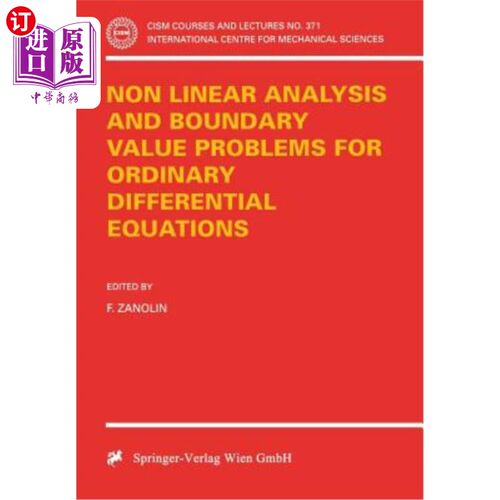 海外直订Non Linear Analysis and Boundary Value Problems for Ordinary Differential Equati 常微分方程的非线性分析与边